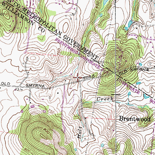 Topographic Map of Cotton Port Plantation (historical), TN