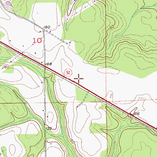 Topographic Map of Sunset Memorial Gardens, AL