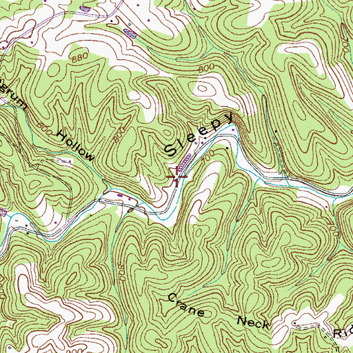 Topographic Map of Harpeth Furnace (historical), TN