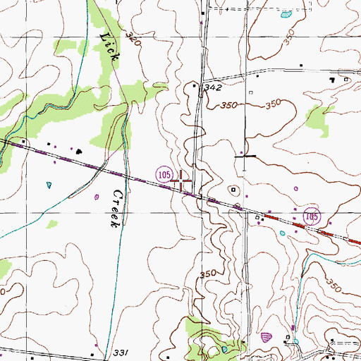 Topographic Map of Central View School (historical), TN