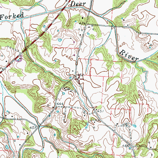 Topographic Map of Chapel Hill School (historical), TN