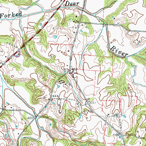 Topographic Map of Chapel Hill School (historical), TN