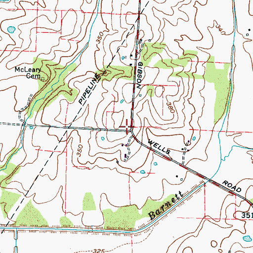 Topographic Map of Enterprise School (historical), TN