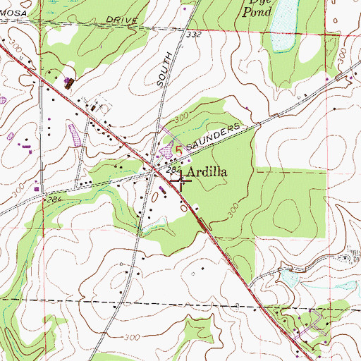 Topographic Map of Bethel Baptist Church, AL