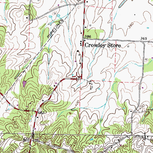 Topographic Map of Dunlap School (historical), TN