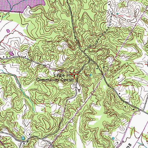 Topographic Map of Eagle Hill School (historical), TN