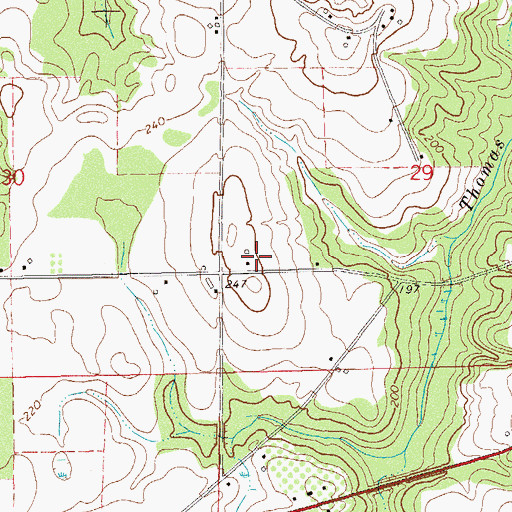 Topographic Map of Bruner School (historical), AL