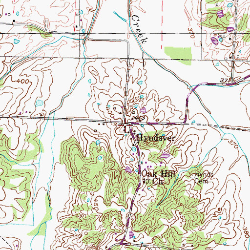 Topographic Map of Hyndsver School (historical), TN