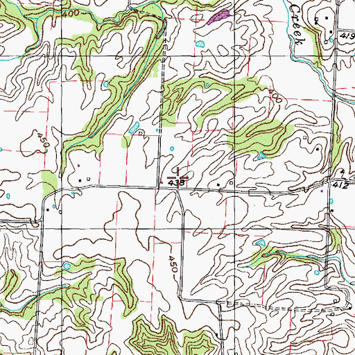 Topographic Map of Lone Oak School (historical), TN