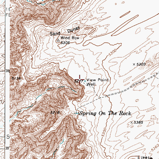 Topographic Map of View Point Well, AZ