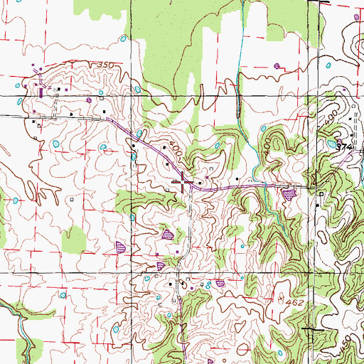 Topographic Map of Parish School (historical), TN