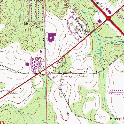 Topographic Map of Chickasaw Heights, AL