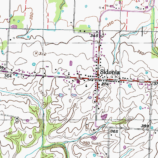 Topographic Map of Sidonia School (historical), TN