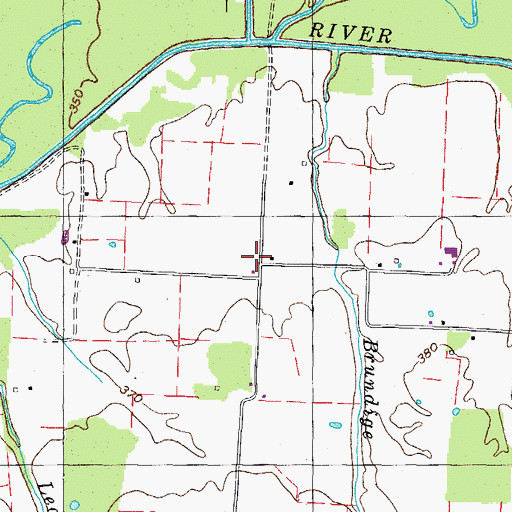 Topographic Map of Stouts Store (historical), TN