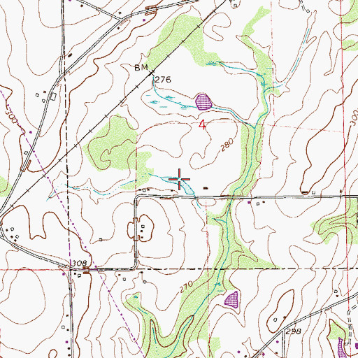 Topographic Map of Cooks Pond, AL