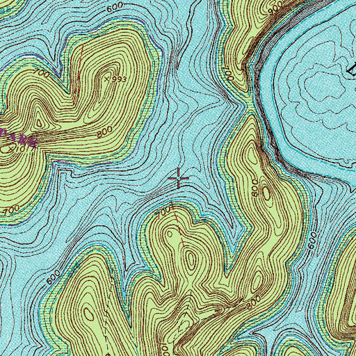 Topographic Map of Hayes School (historical), TN