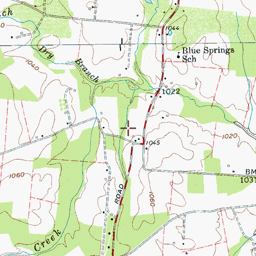 Topographic Map of Jones Mill (historical), TN