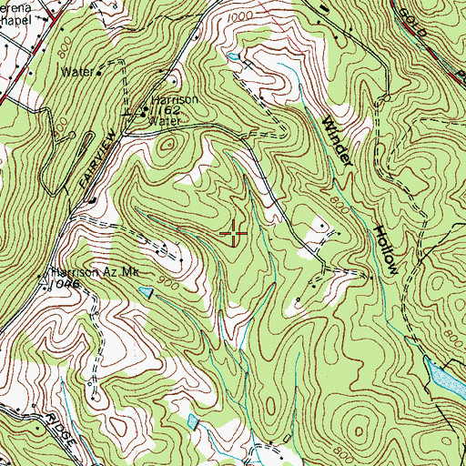 Topographic Map of Harrison Prospect, TN
