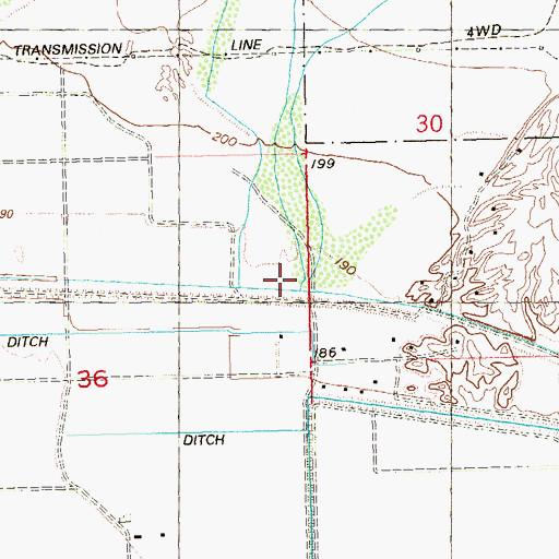 Topographic Map of Vinegarroon Wash, AZ