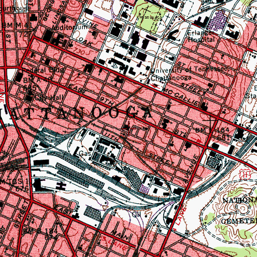 Topographic Map of Joseph E Smith Elementary School, TN