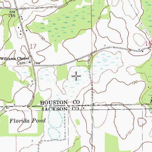 Topographic Map of Florida Pond (historical), AL