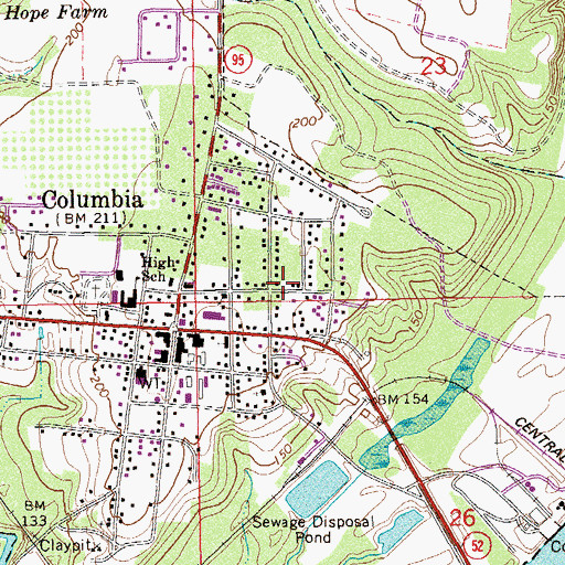 Topographic Map of Good Shephard Catholic Church, AL