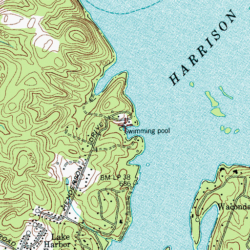 Topographic Map of Providence Club, TN