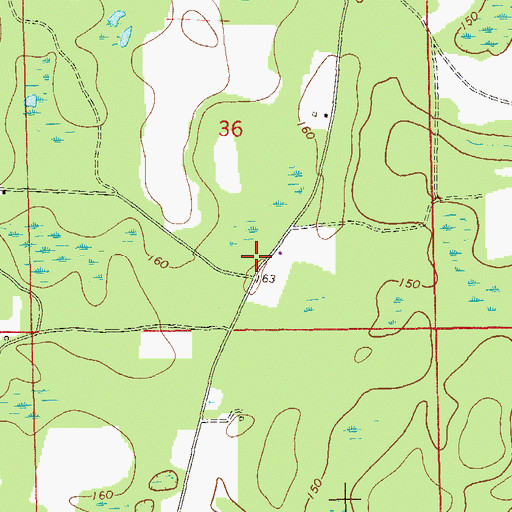 Topographic Map of Jeffcoat School (historical), AL
