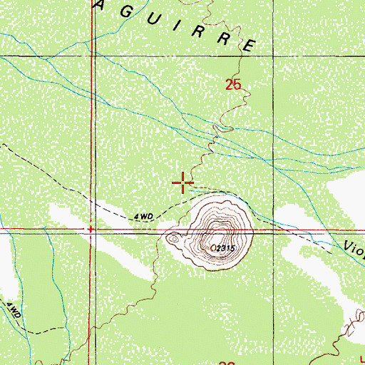 Topographic Map of Viopuli Wash, AZ