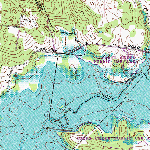 Topographic Map of Sperry Cemetery, TN