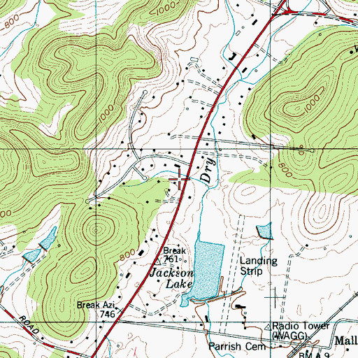 Topographic Map of McKay Church (historical), TN
