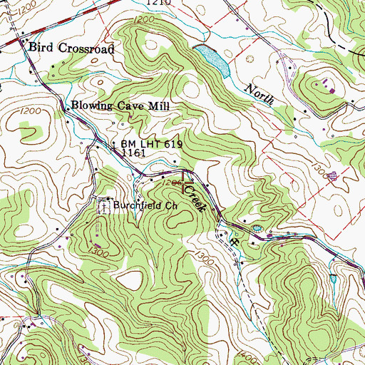 Topographic Map of Civilian Conservation Corps Camp Number 1467 (historical), TN