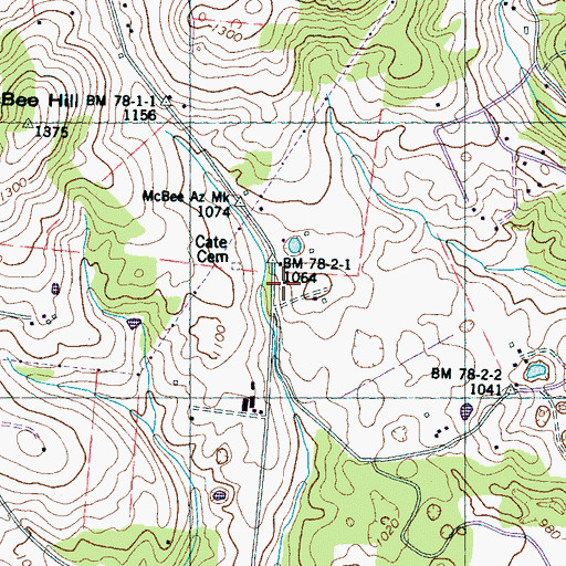 Topographic Map of French Broad Academy (historical), TN