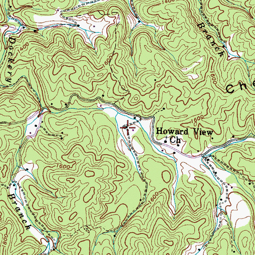 Topographic Map of Henry School (historical), TN