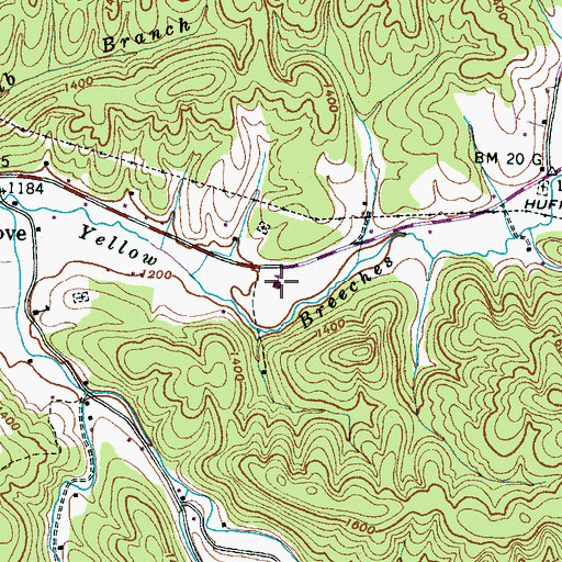 Topographic Map of Jones Cove Elementary School, TN