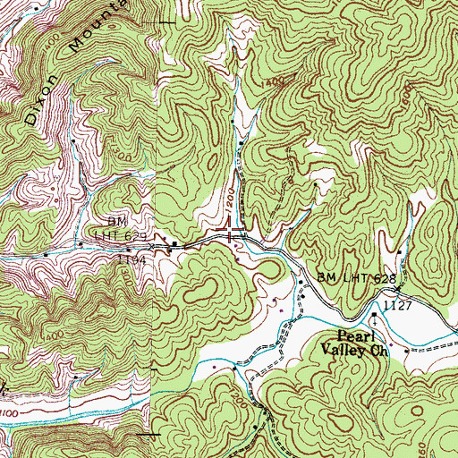 Topographic Map of McMahan School (historical), TN