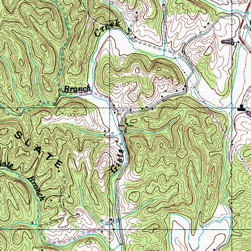 Topographic Map of Reed School (historical), TN