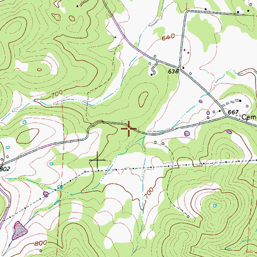 Topographic Map of Arentt School (historical), TN
