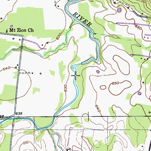 Topographic Map of Fishers Mill (historical), TN