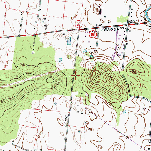 Topographic Map of Kingwood School (historical), TN