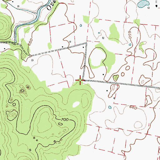 Topographic Map of Lawrence Chapel School (historical), TN