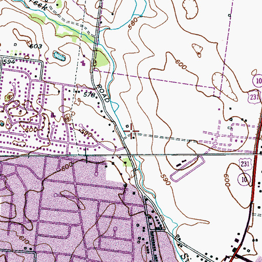 Topographic Map of Northfield Elementary School, TN