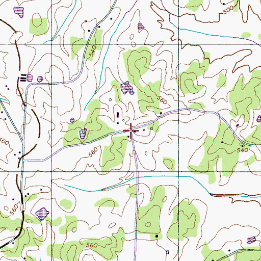 Topographic Map of Rogers Store (historical), TN