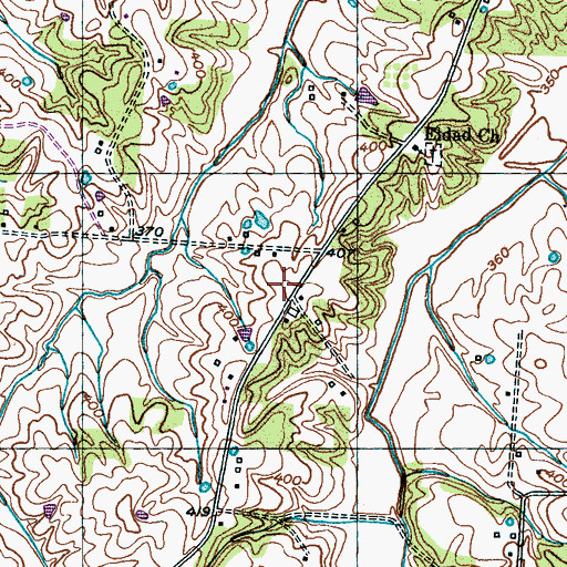 Topographic Map of Eldad School (historical), TN