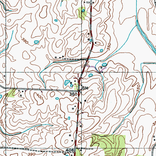 Topographic Map of McRee School (historical), TN