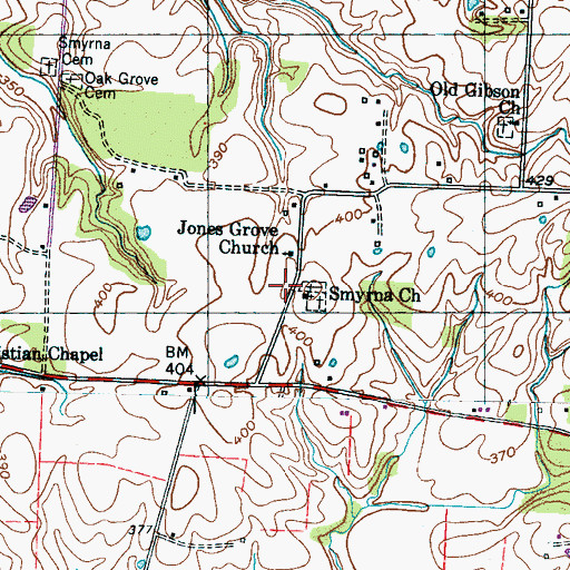 Topographic Map of Phillips School (historical), TN