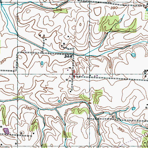 Topographic Map of Willis School (historical), TN