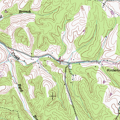 Topographic Map of Elmo School (historical), TN