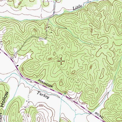 Topographic Map of Alder Grove School (historical), TN