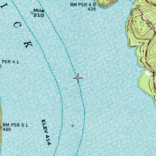 Topographic Map of Duncans Landing (historical), TN